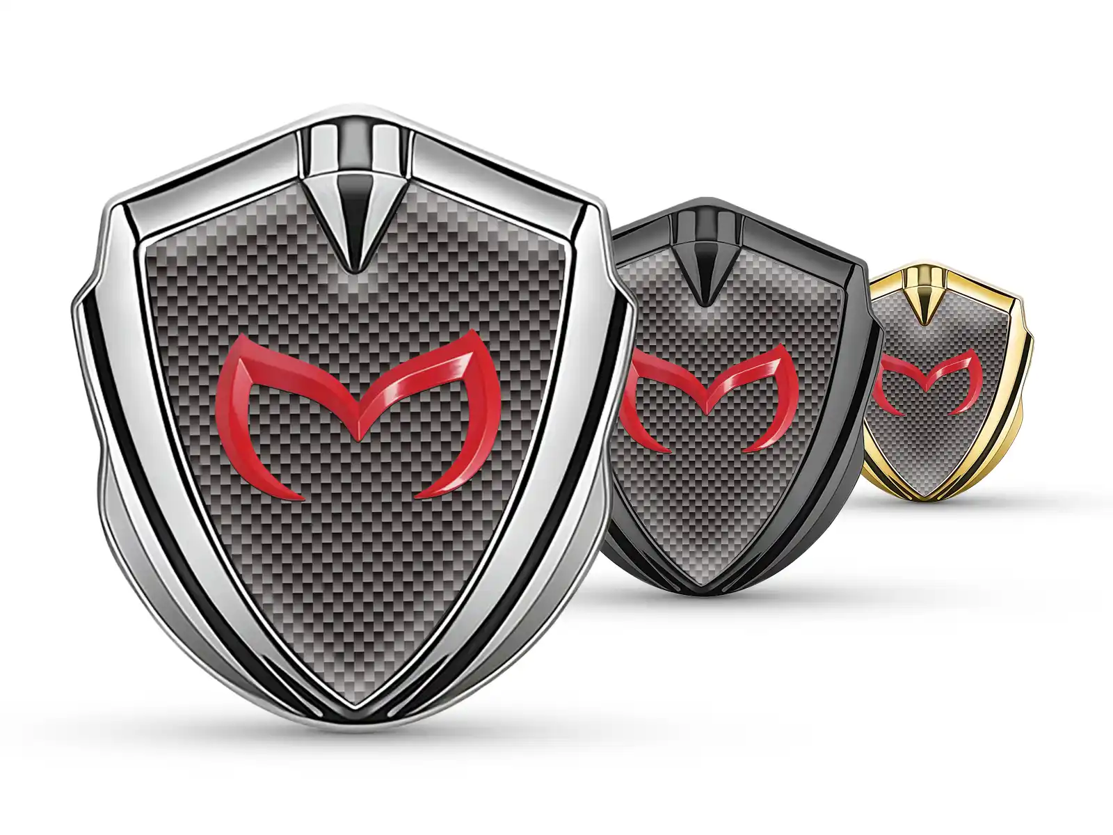 Mazda Emblem Fender Badge Durable Stylish Design